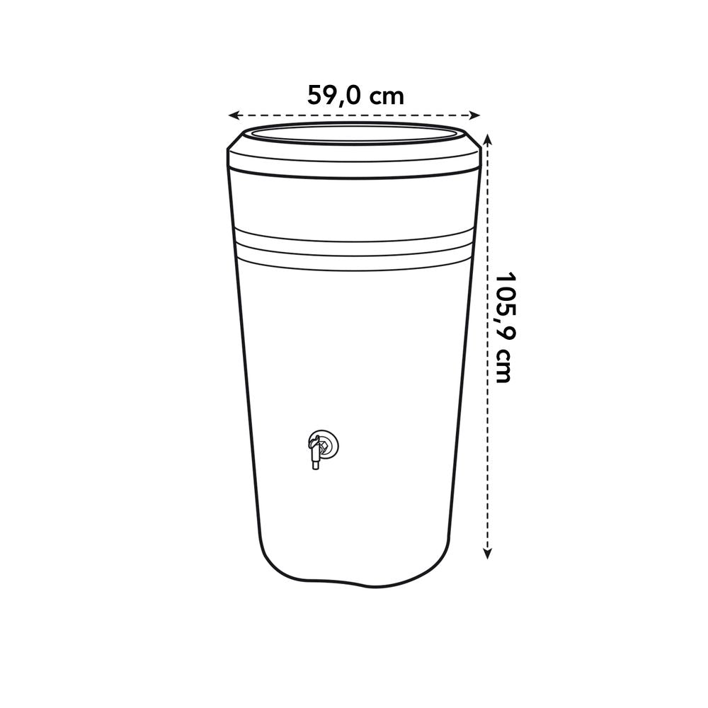 Gb Récupérateur D'eau De Pluie 200L