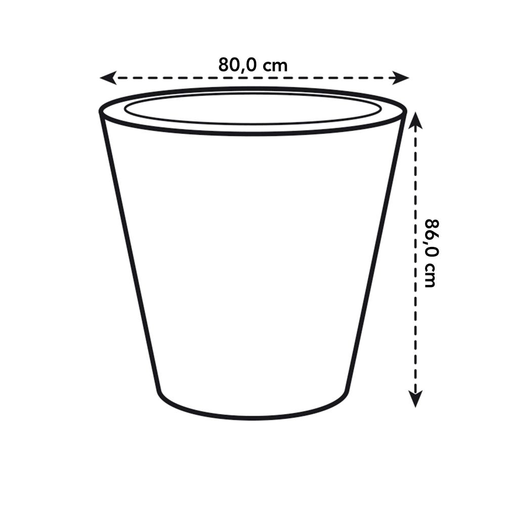 Pure Straight Round 80